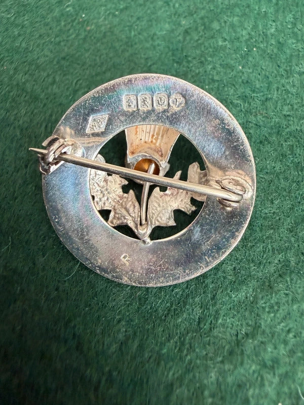 Vintage Sterling Silver Mizpah Scottish Brooch