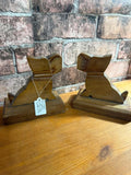 Scotty Dog Wooden Book Ends