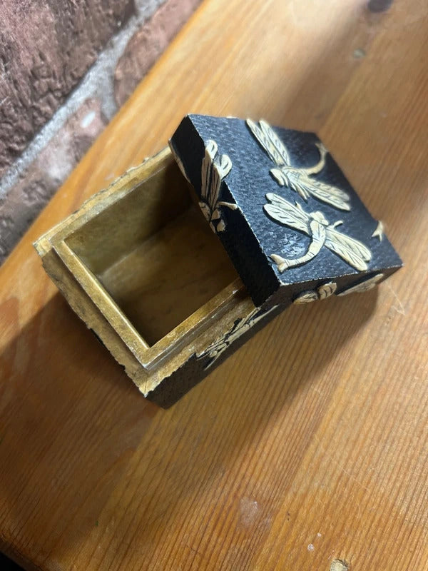 Vietnamese Carved Stone Trinket Box