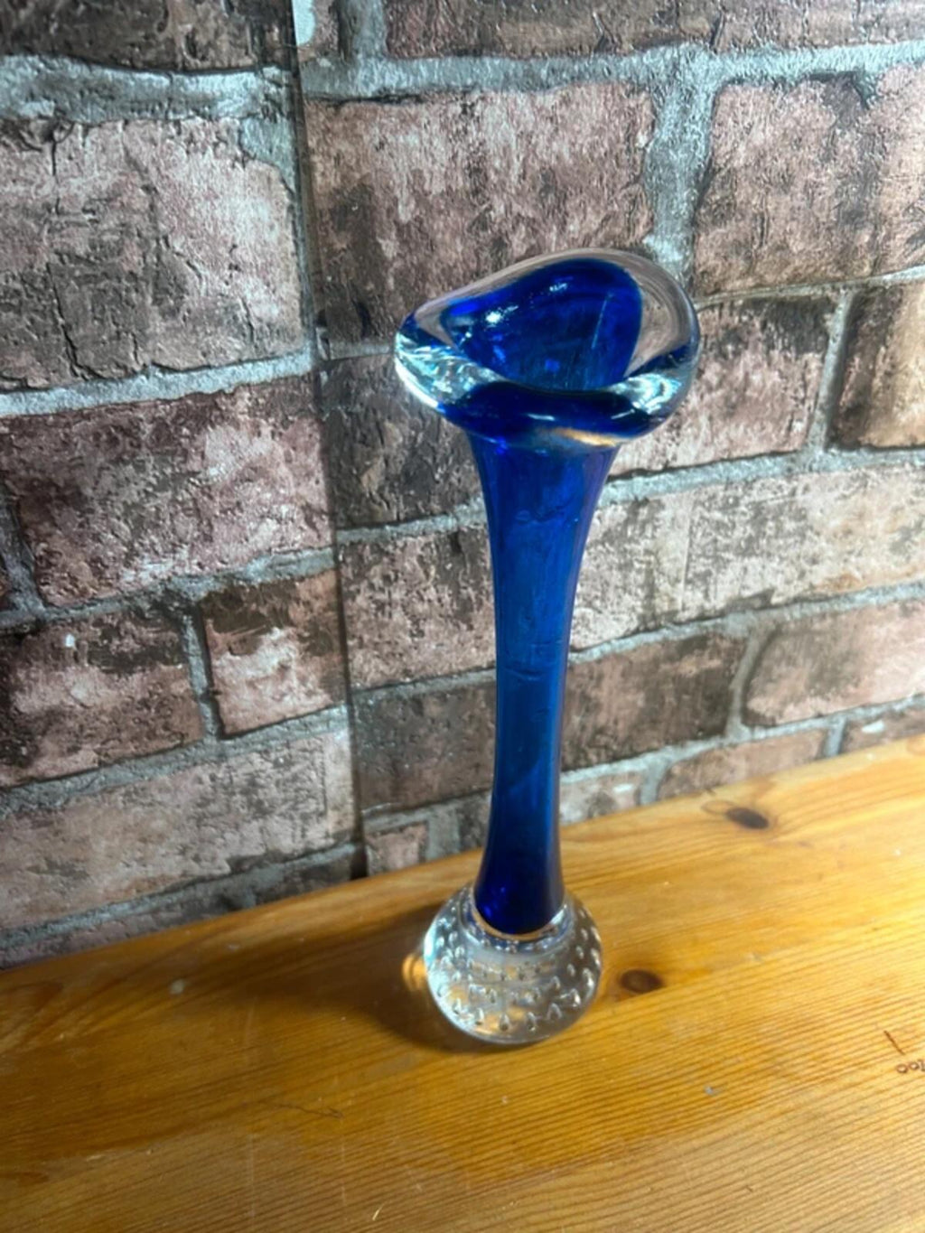 Swedish Blue Cobalt Glass Vase