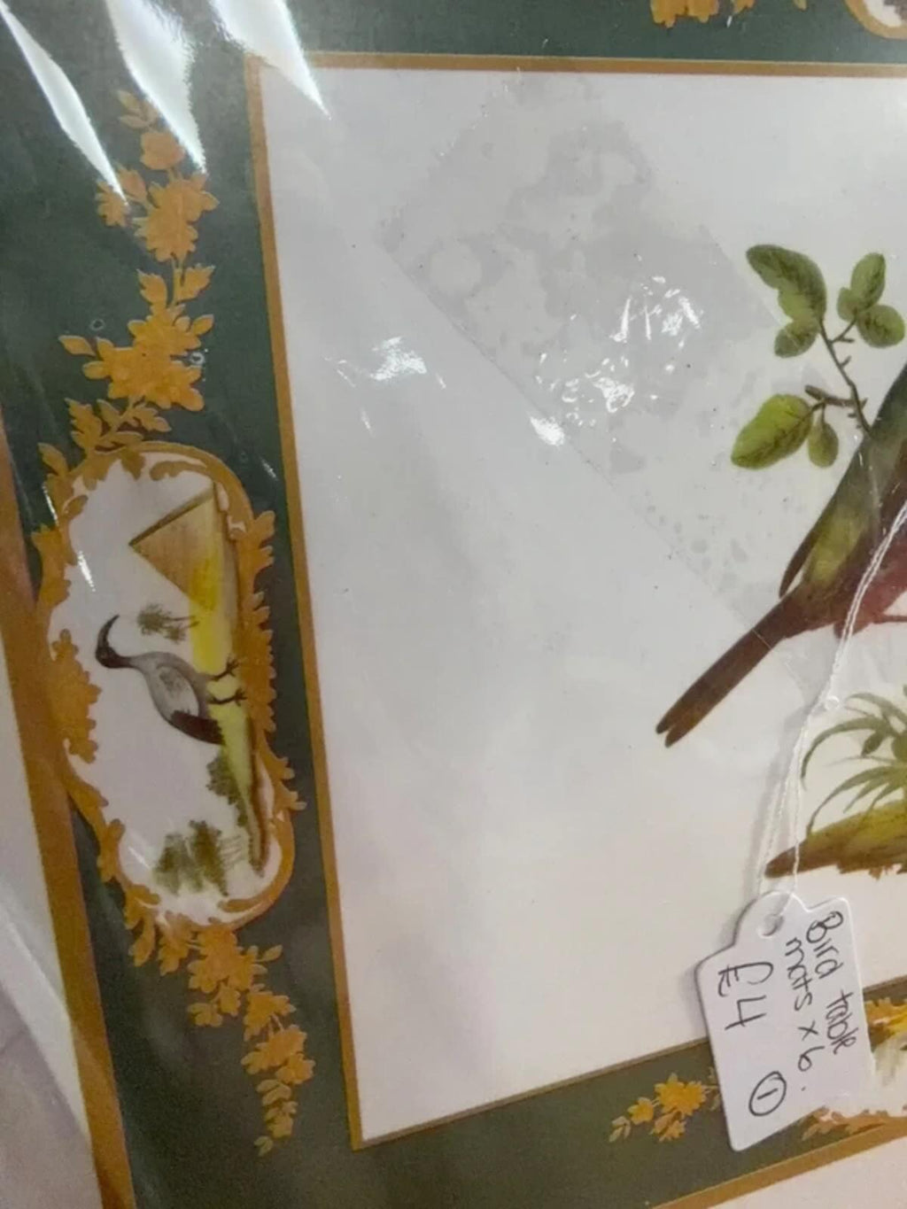 Vintage Bird Table Mats x 6