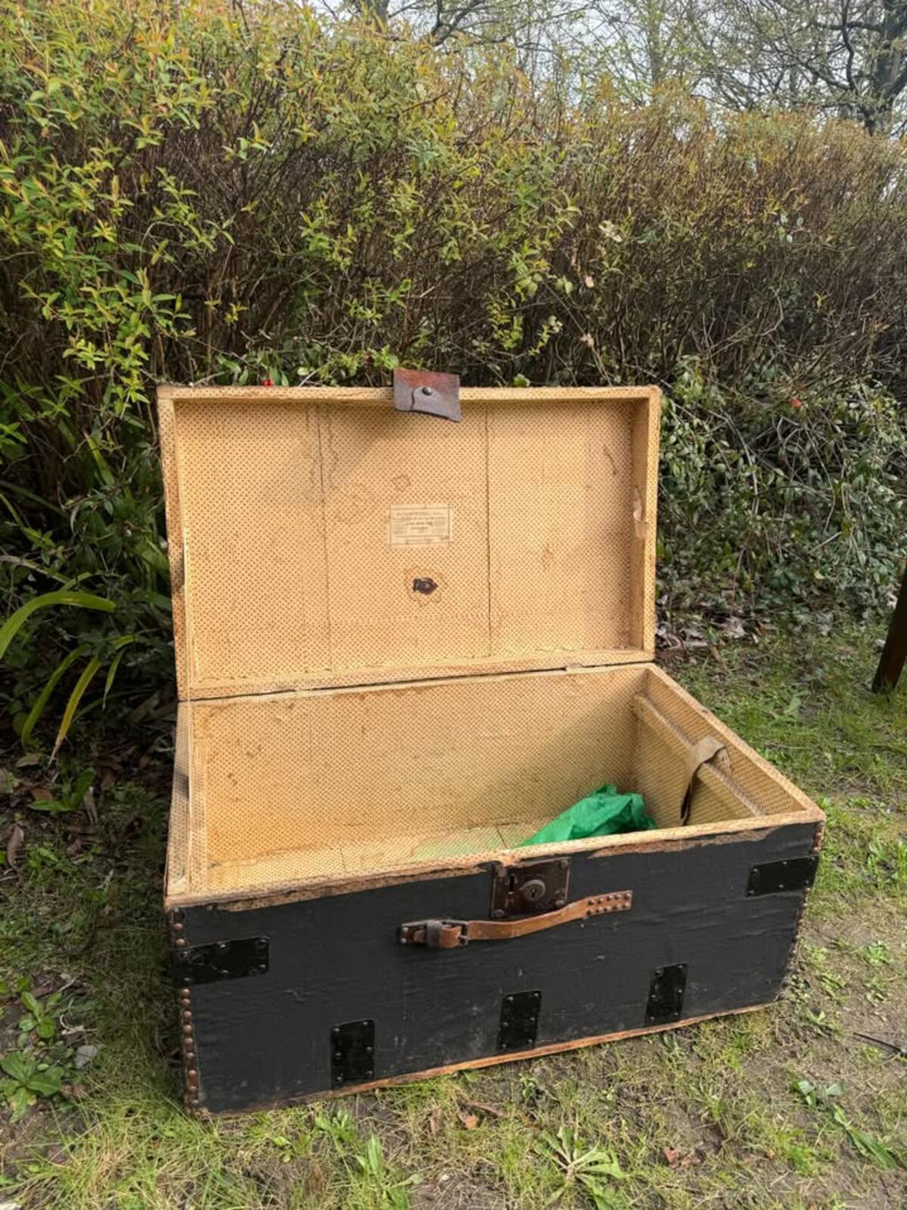 Antique A Boswell 19th Century Steamer Trunk