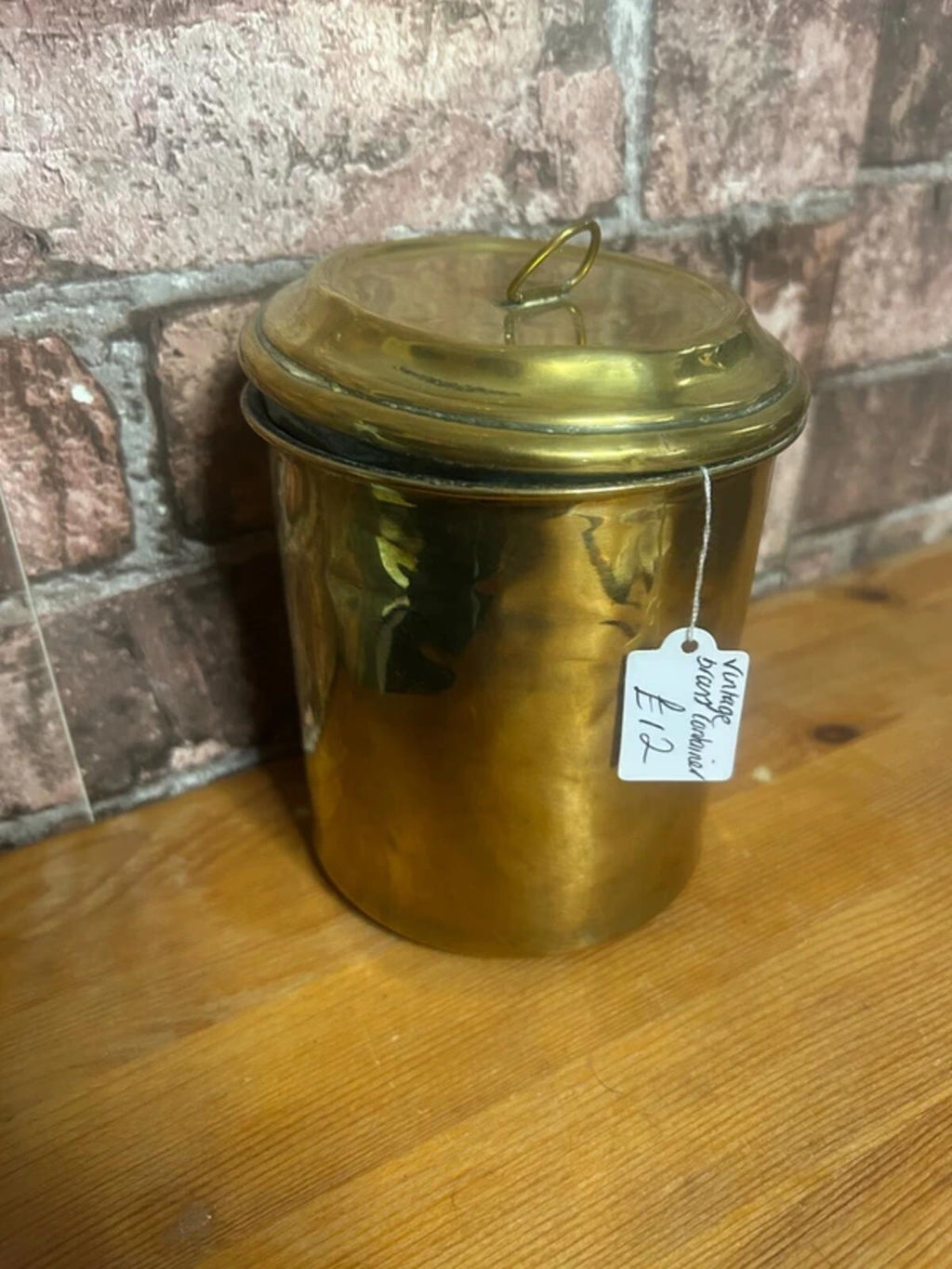 Vintage Brass Container