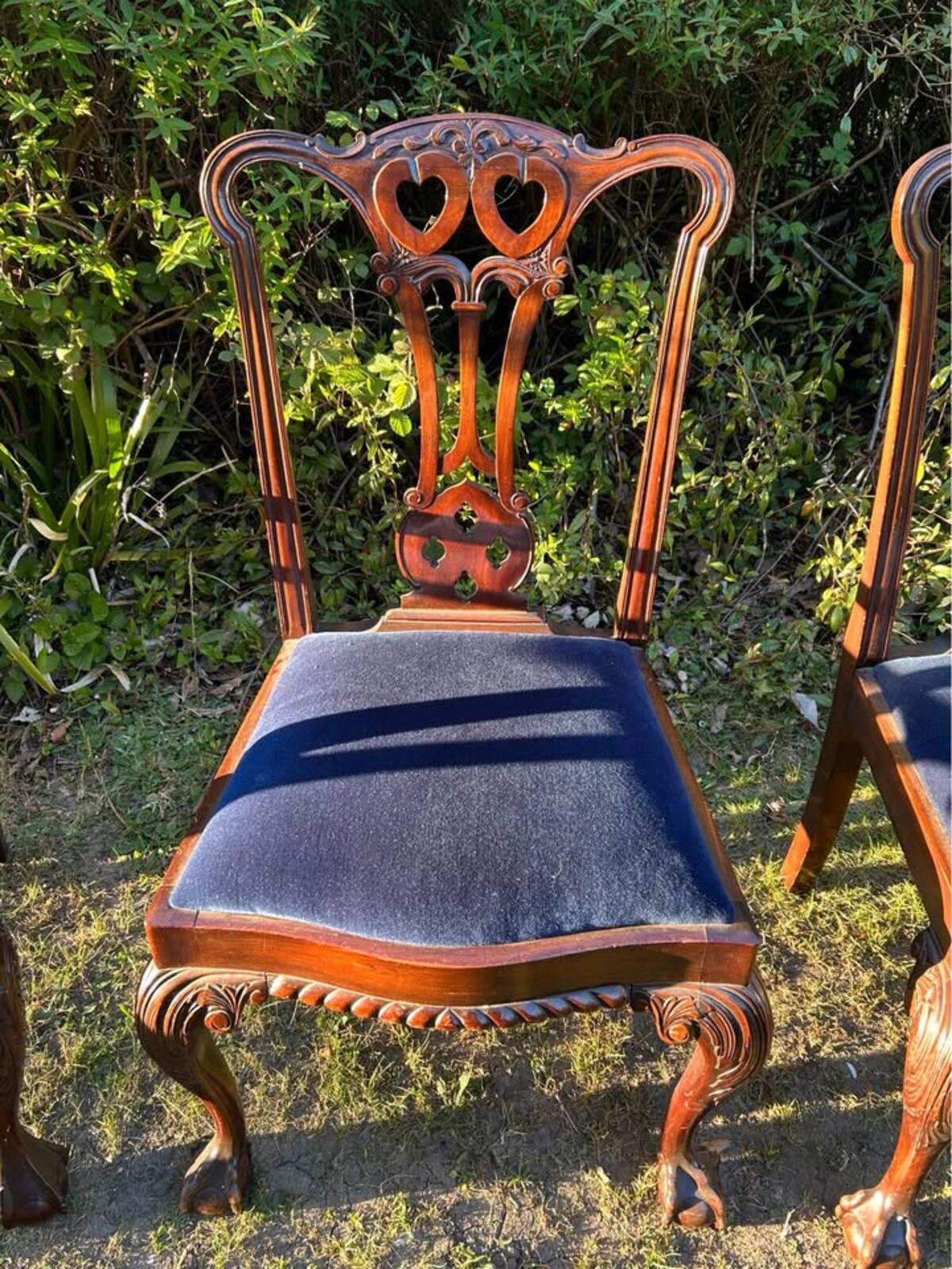 Set of Six Chippendale Style Mahogany Dining Chairs