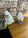 Pair of Ceramic Duck Ornaments