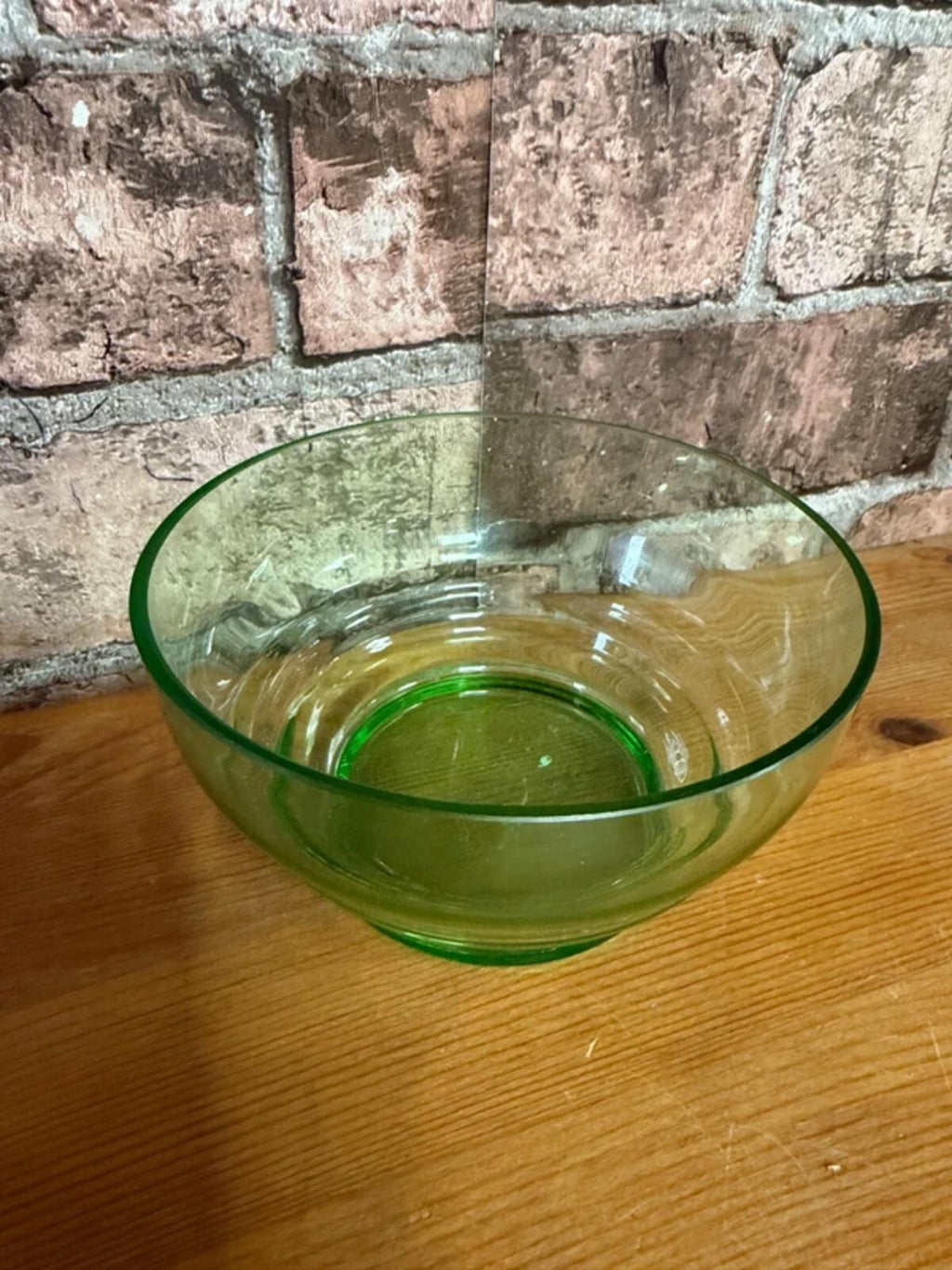 Vintage Green Glass Bowl