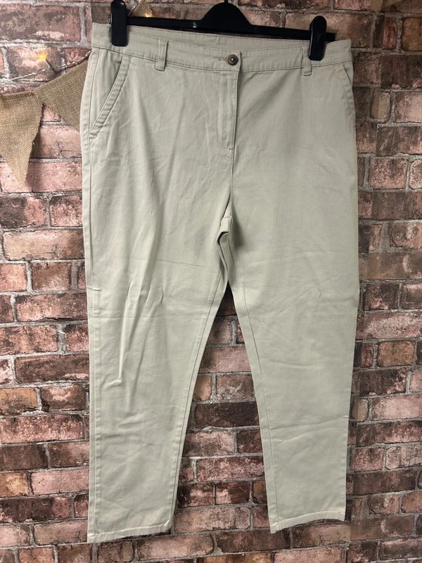 Peacocks Beige Jeans - Size 14