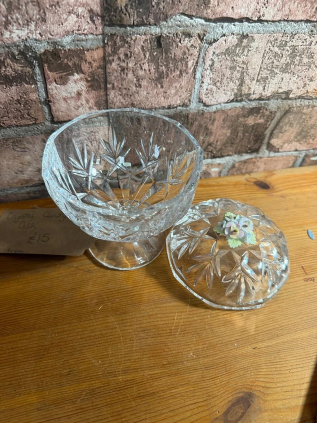 Vintage Crystal Candy Dish