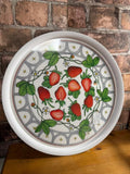 Marion Walsh Strawberry Melamine Round Tray