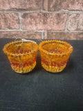 Beaded tea light holders