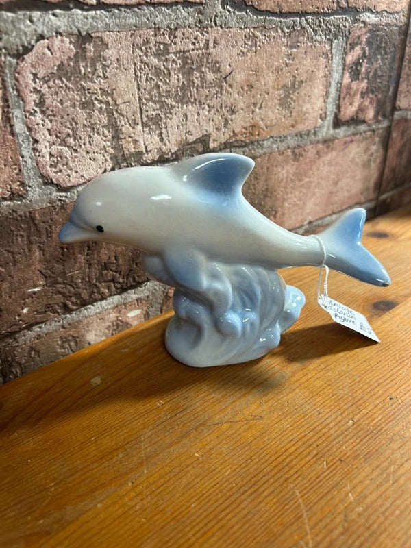 Vintage Ceramic Dolphin Figure