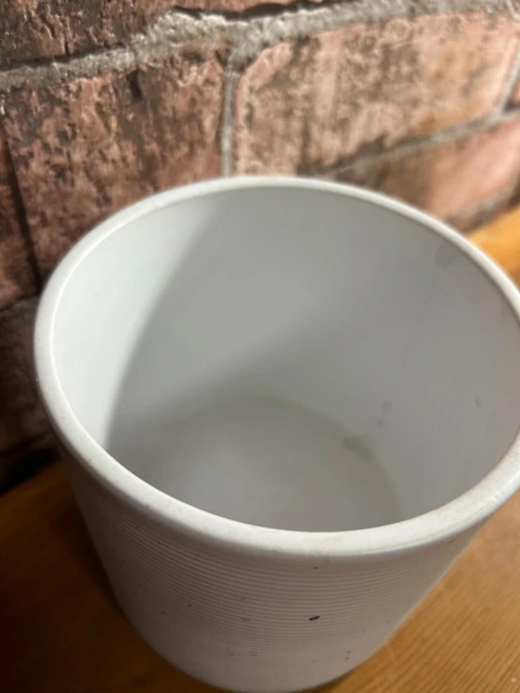 Scheurich White Ceramic Plant Pot