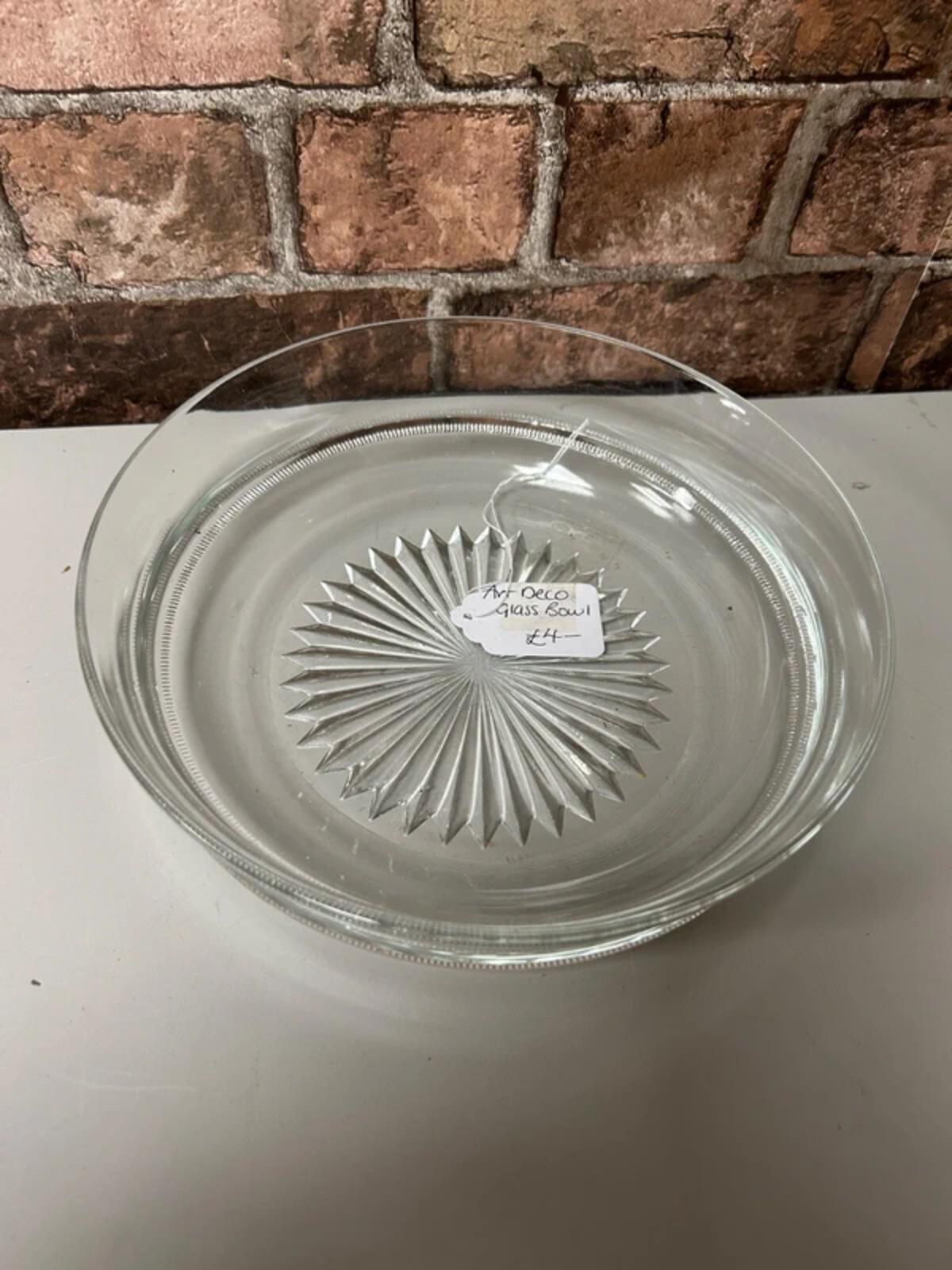 Art Deco Glass Bowl