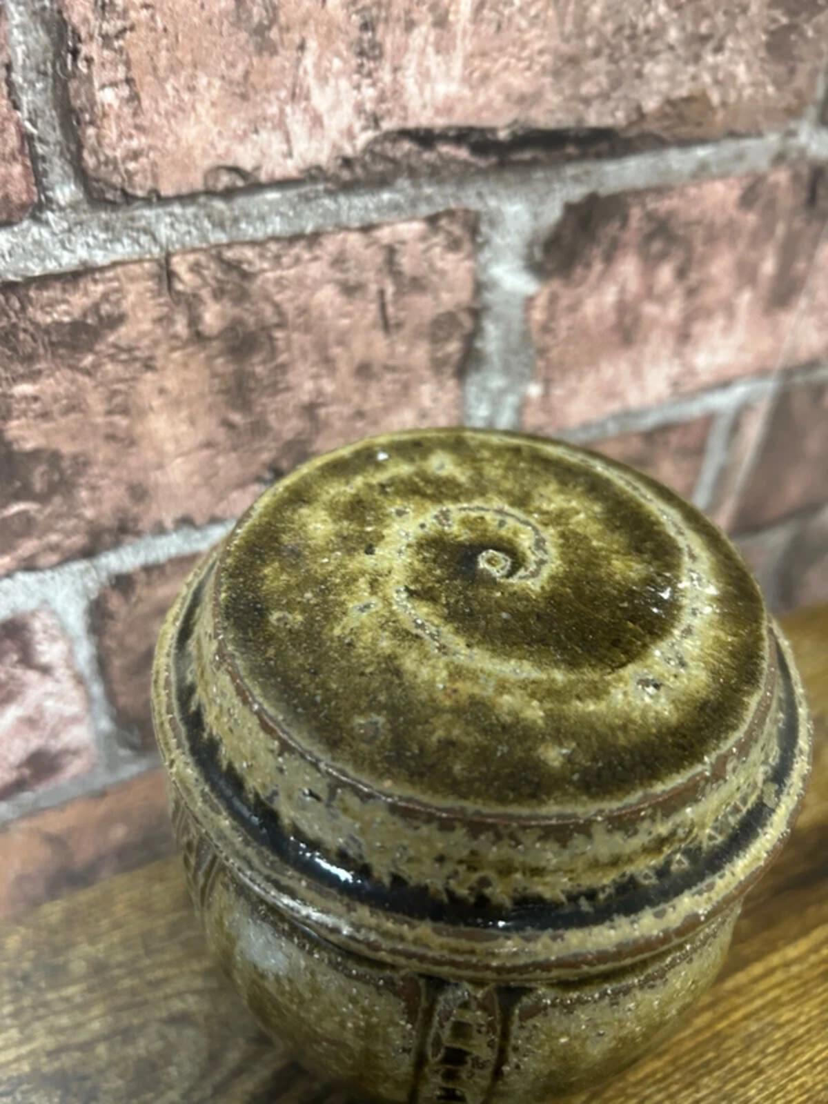 Vintage Stoneware Lidded Jar