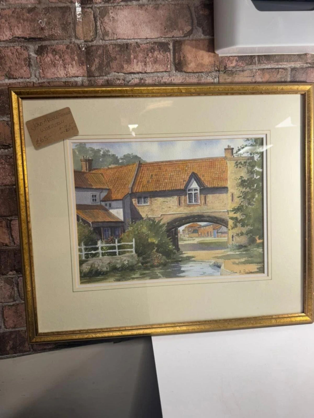 John A Poole Framed Watercolour Painting
