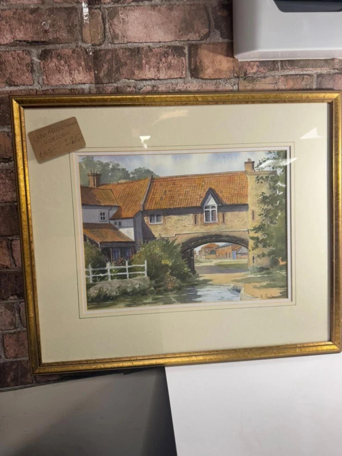 John A Poole Framed Watercolour Painting
