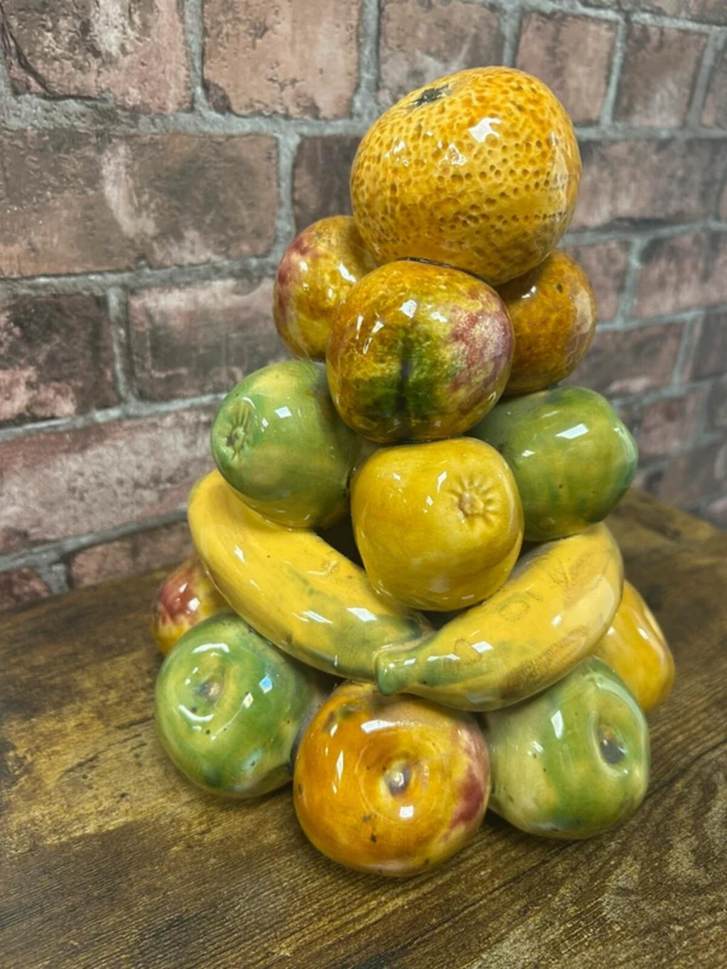 Vintage Ceramic Fruit Stack