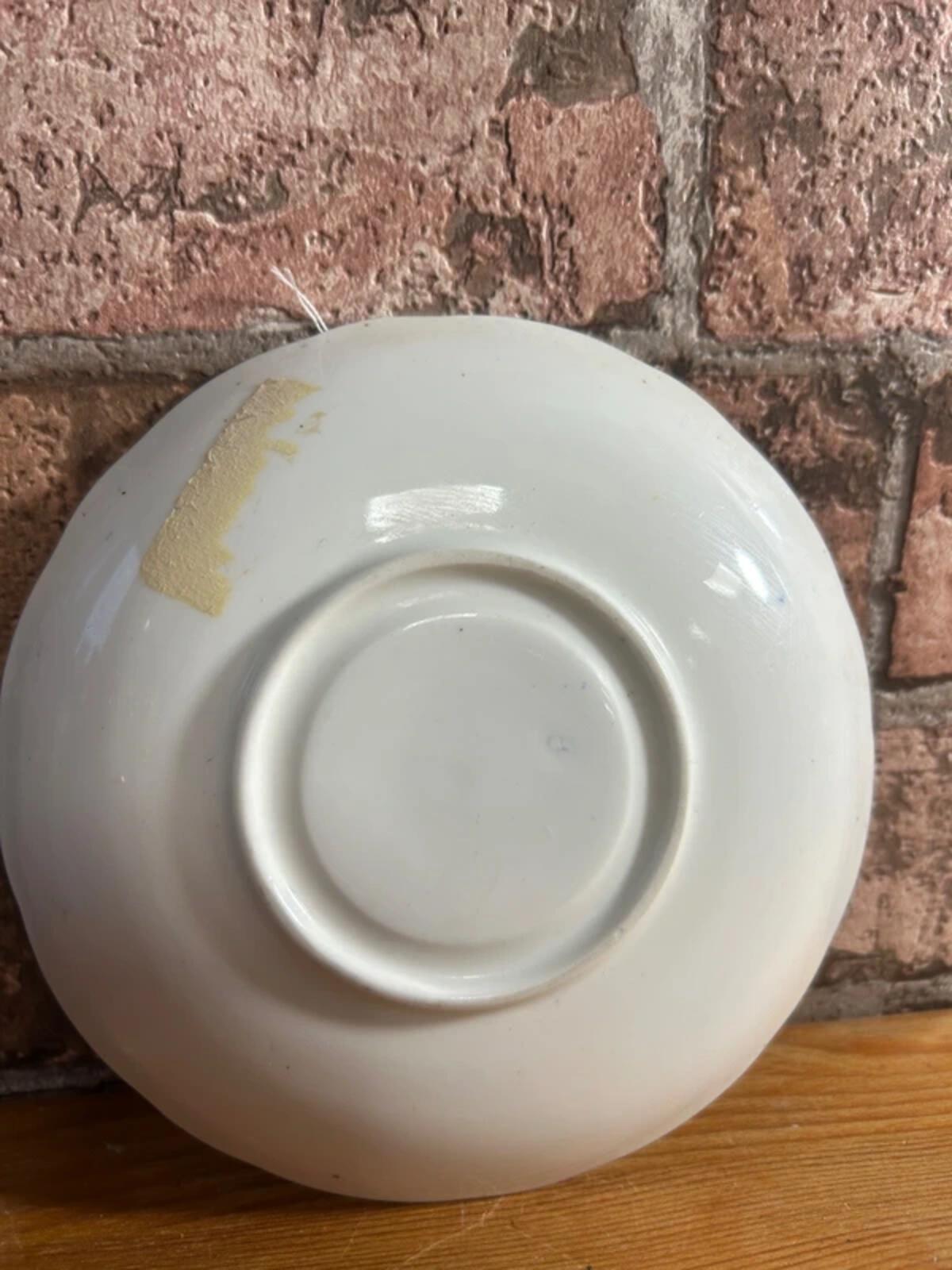 Vintage Floral Porcelain Saucer