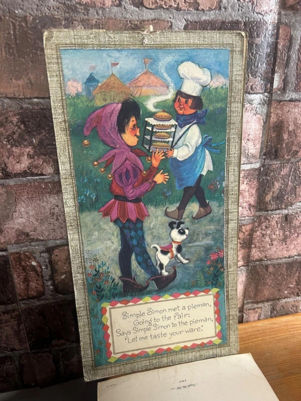 Vintage Original Nursery Rhyme Pin Ups