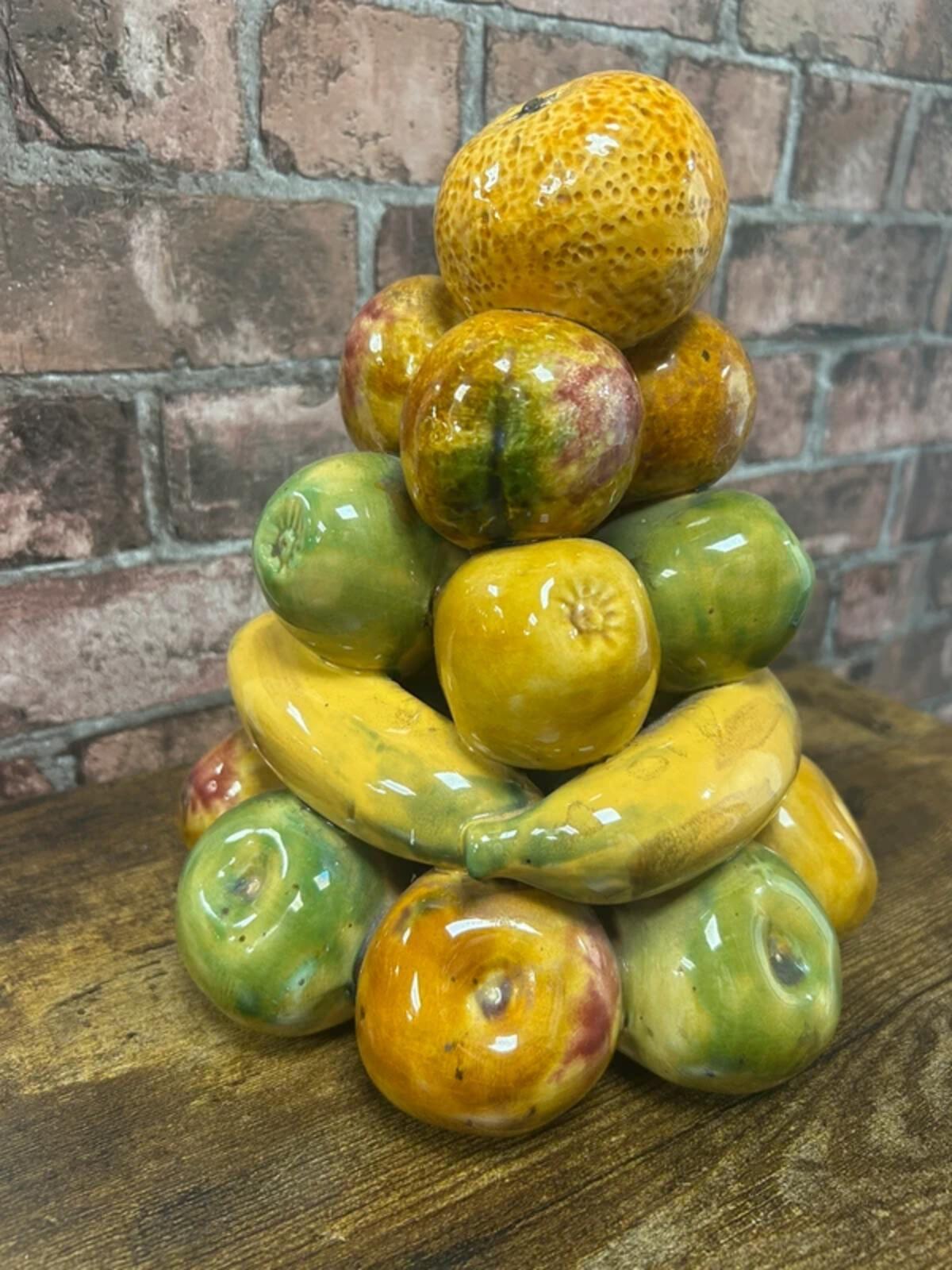Vintage Ceramic Fruit Stack