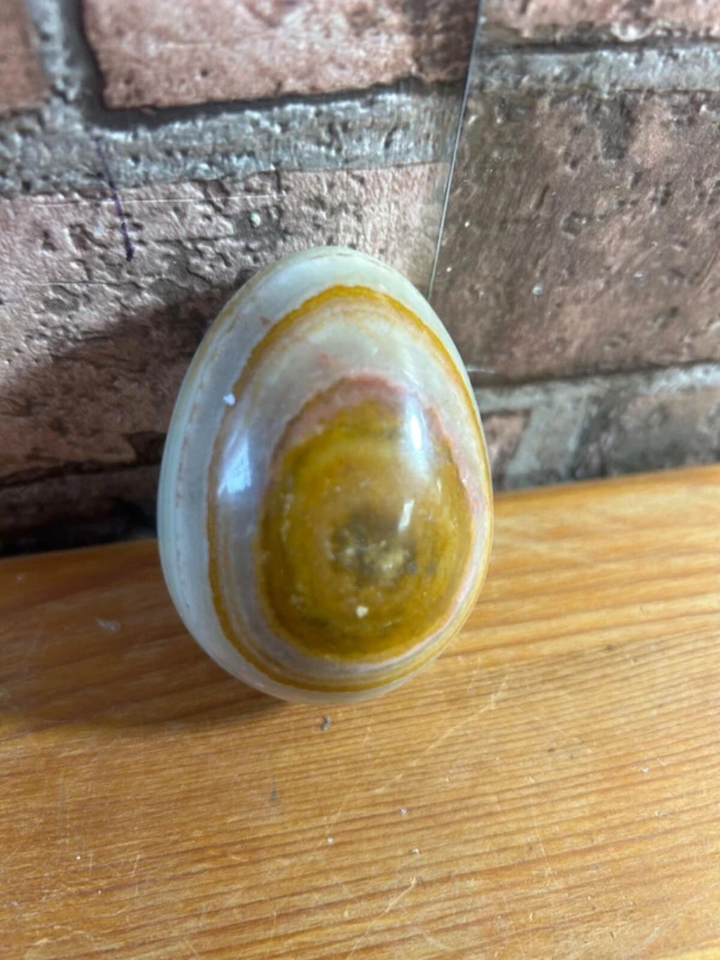 Polished Onyx Egg Ornament