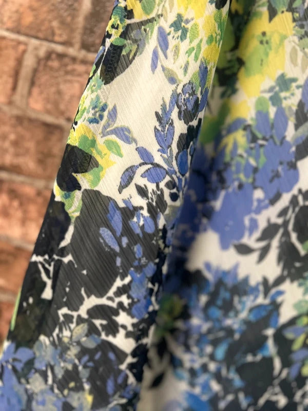 EWM Blue and Green Midi Skirt - Size 18