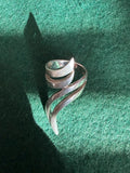 Silver Tall 925 Hallmarked Ring - Size L