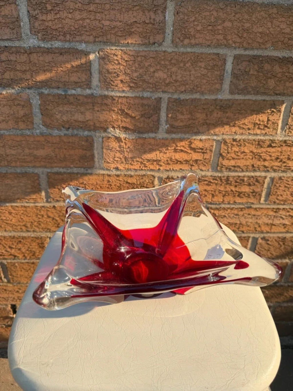Murano Sommerso Art Glass Bowl