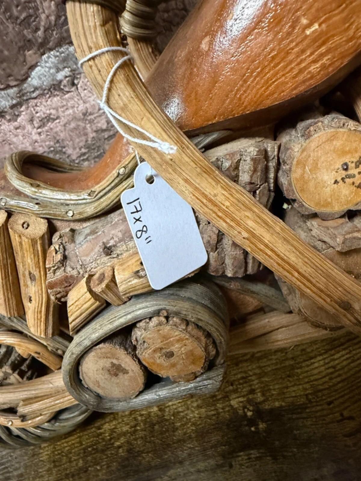 Wooden/Wicker Motorcycle