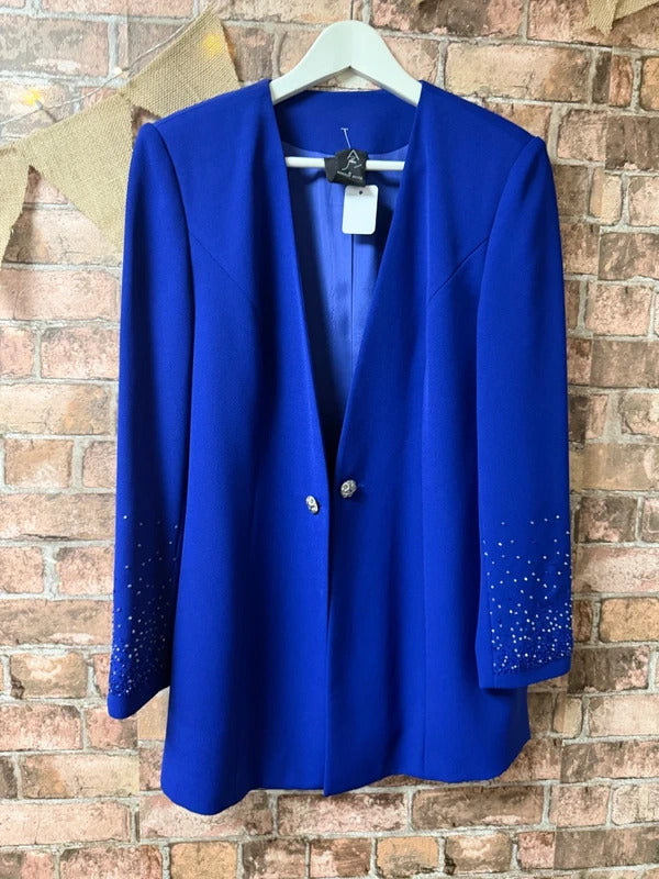 Ronald Joyce Vintage Blue Jacket/Blazer - Size 12