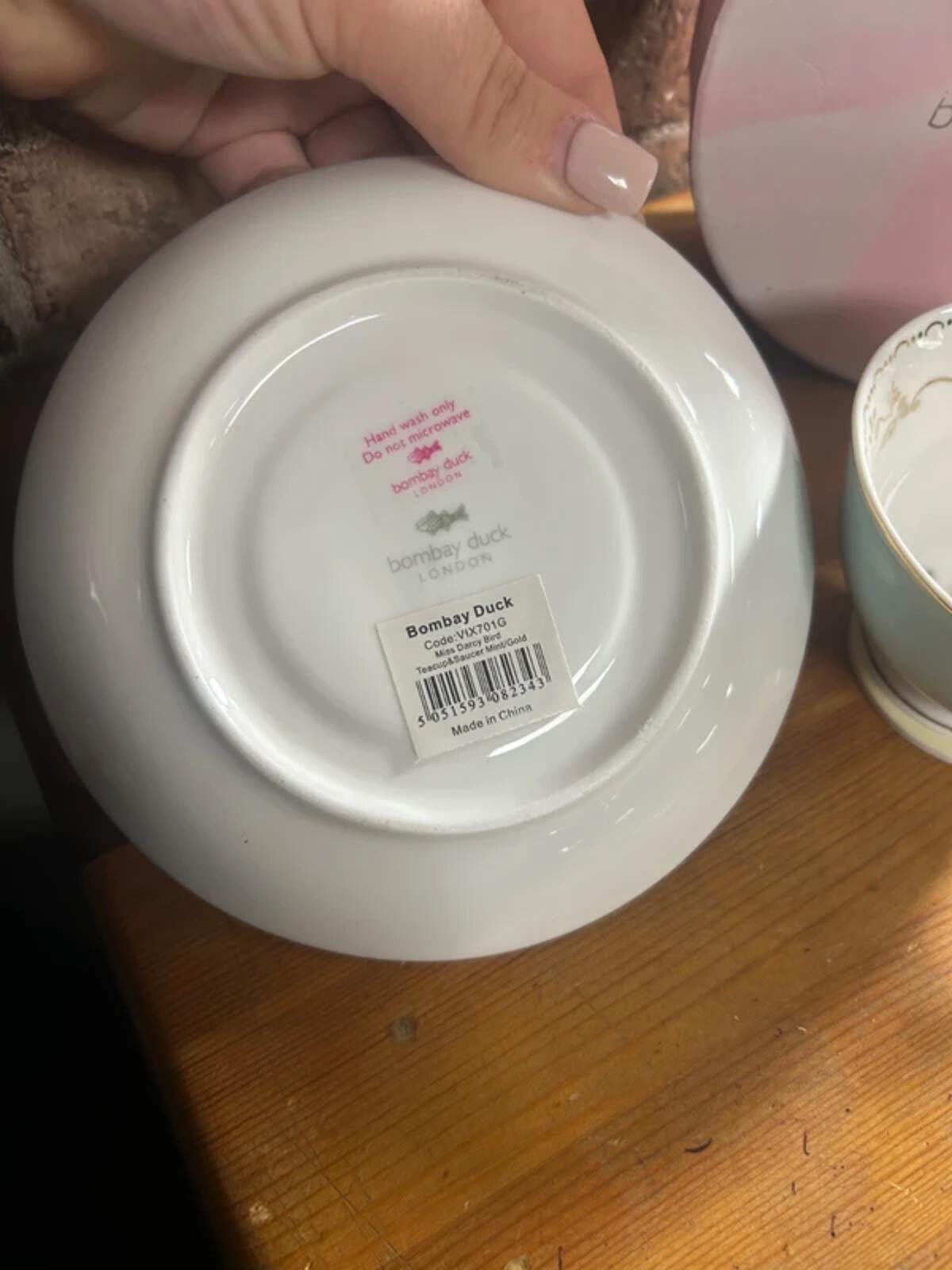 Bombay Duck Darcy Bird Cup and Saucer Set