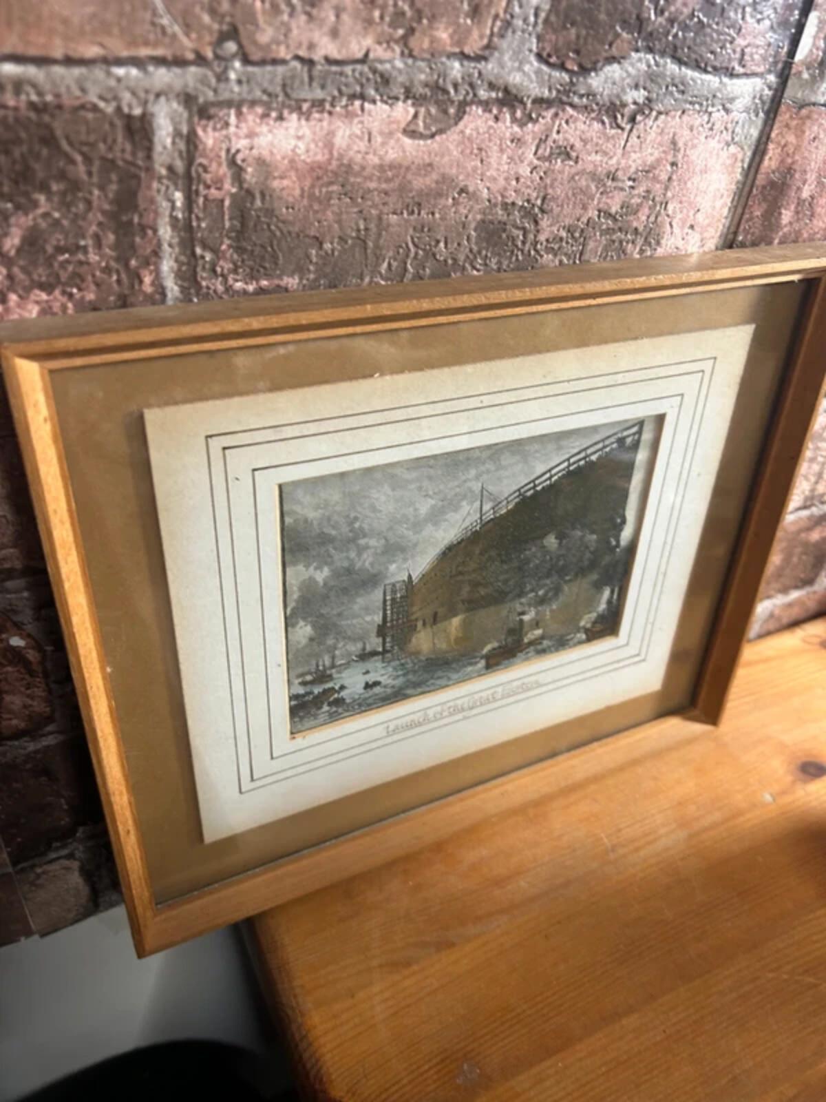 Launch of The Great Eastern Framed Print