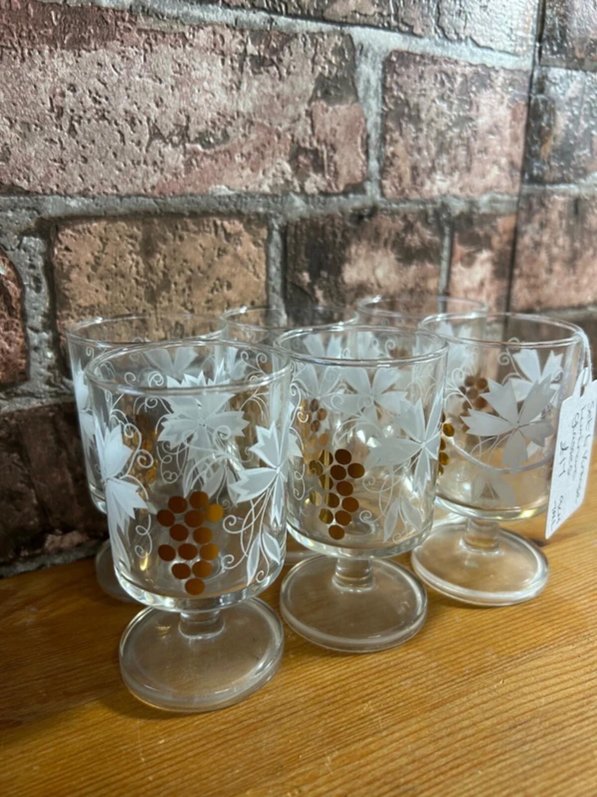 Set of 6 Vintage Luminarc Glasses
