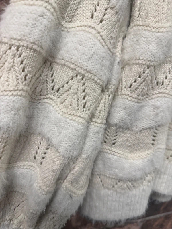 Falmer Cream Knit Jumper - Size 16