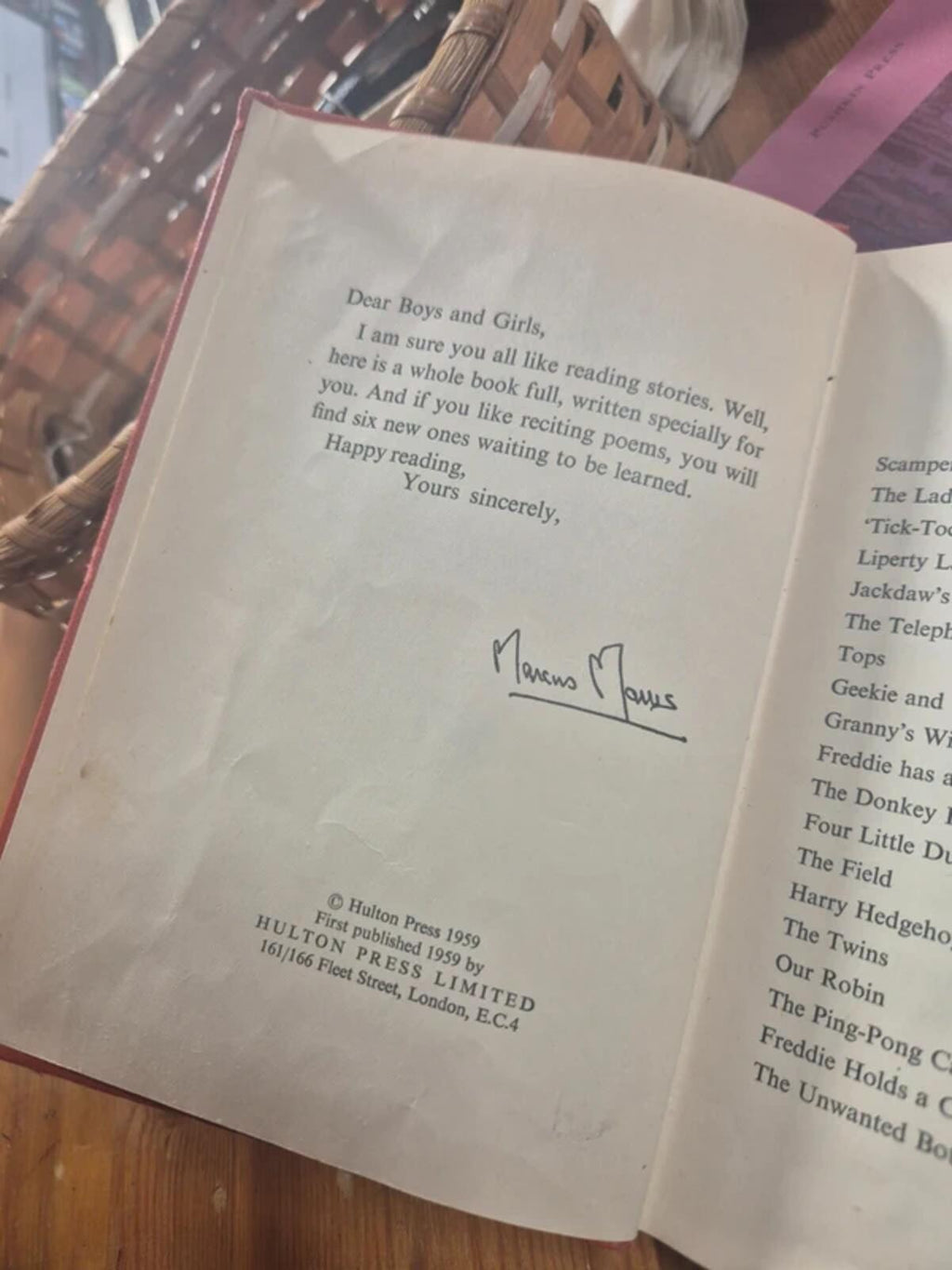 A Robin Story Book