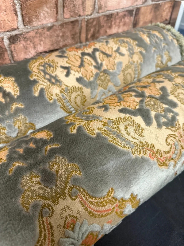 Pair of Chenille Fabric Bolster Cushions