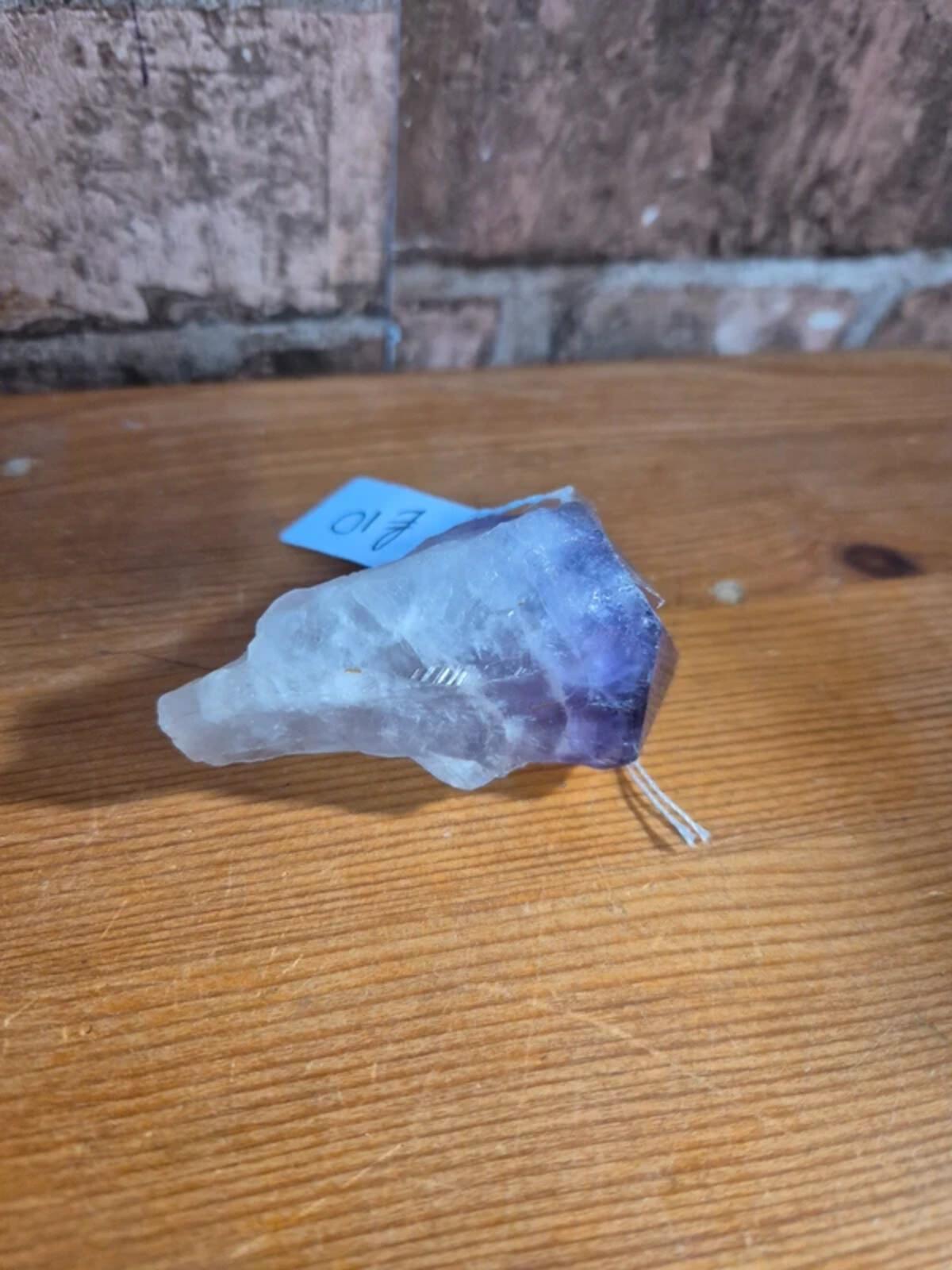 Amethyst Point naturally formed quartz crystal