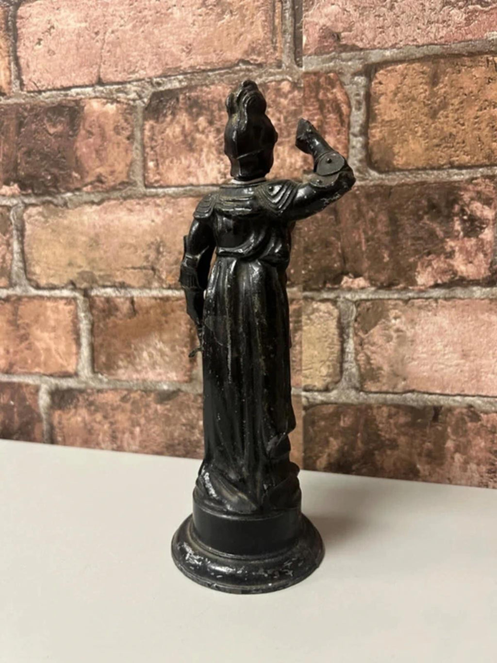 Vintage Metal Soldier Statue