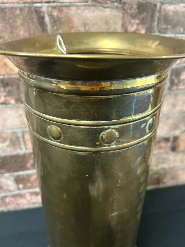 Vintage Hammered Brass Umbrella/Walking Stick Holder