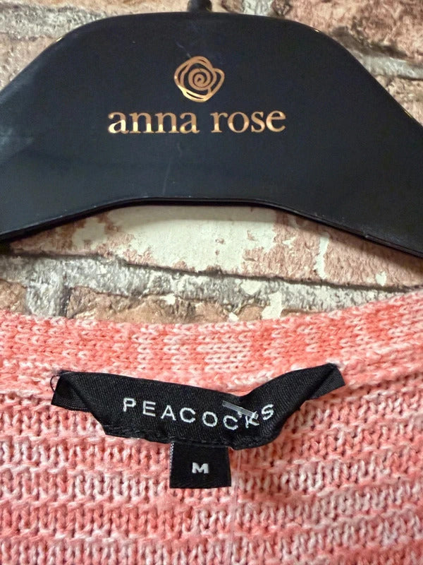 Peacocks Pink Jumper - Size 10