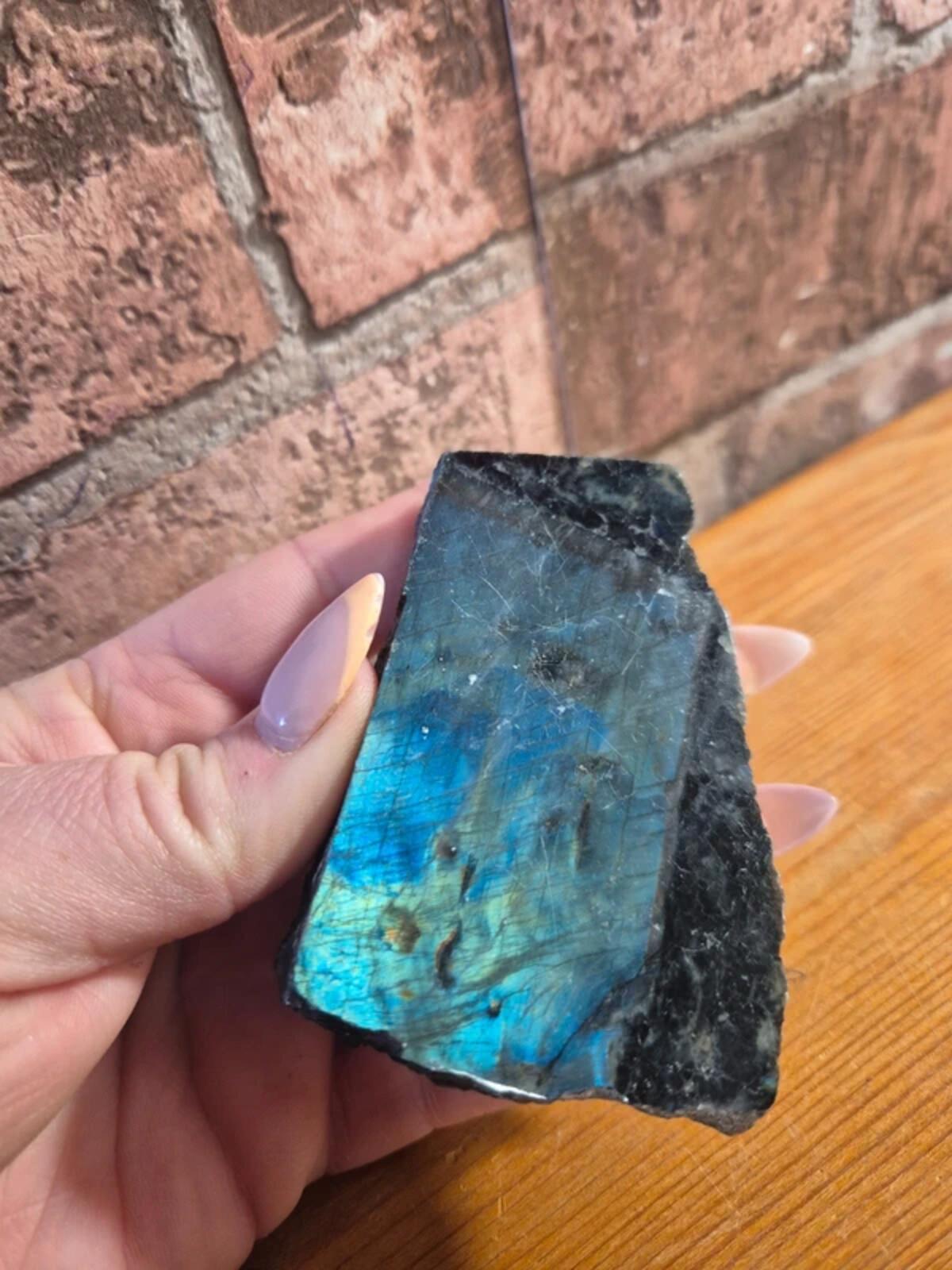 Labradorite block