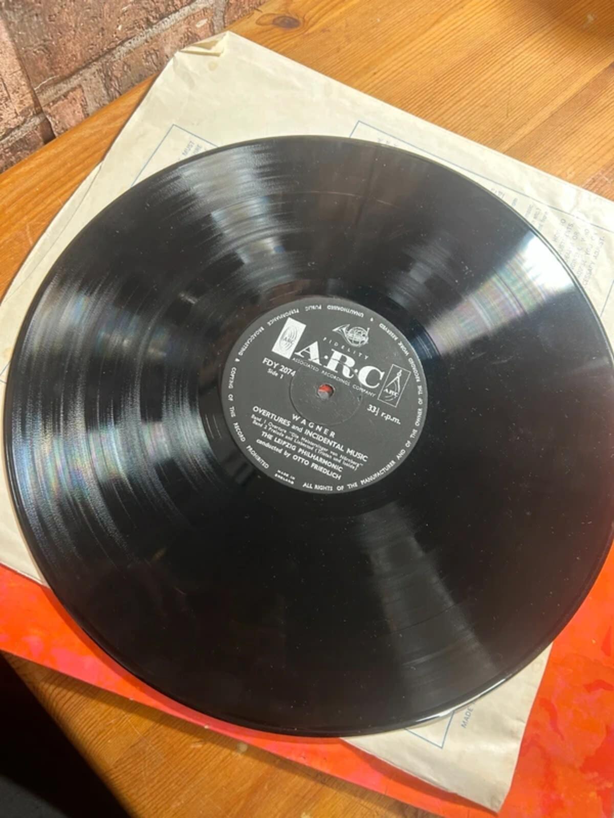 Wagner Overtures and Incidental Music Vinyl Record