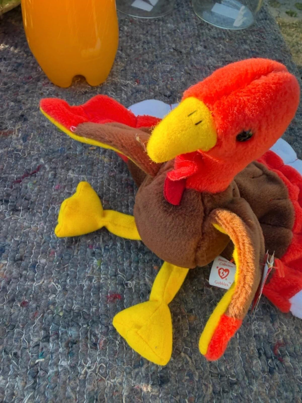 Ty Beanie Baby Gobbles the Turkey plush toy from 1996