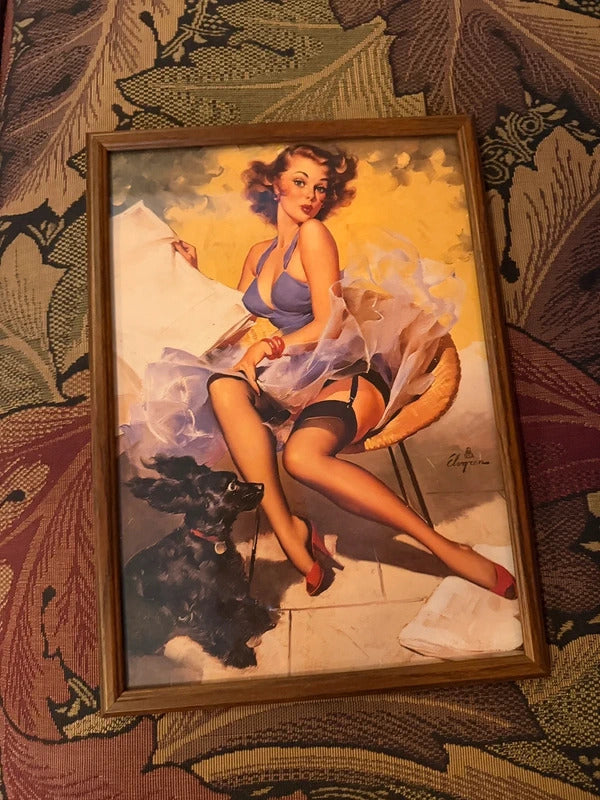 Gil Elvgren 1950’s Framed Pin Up Print