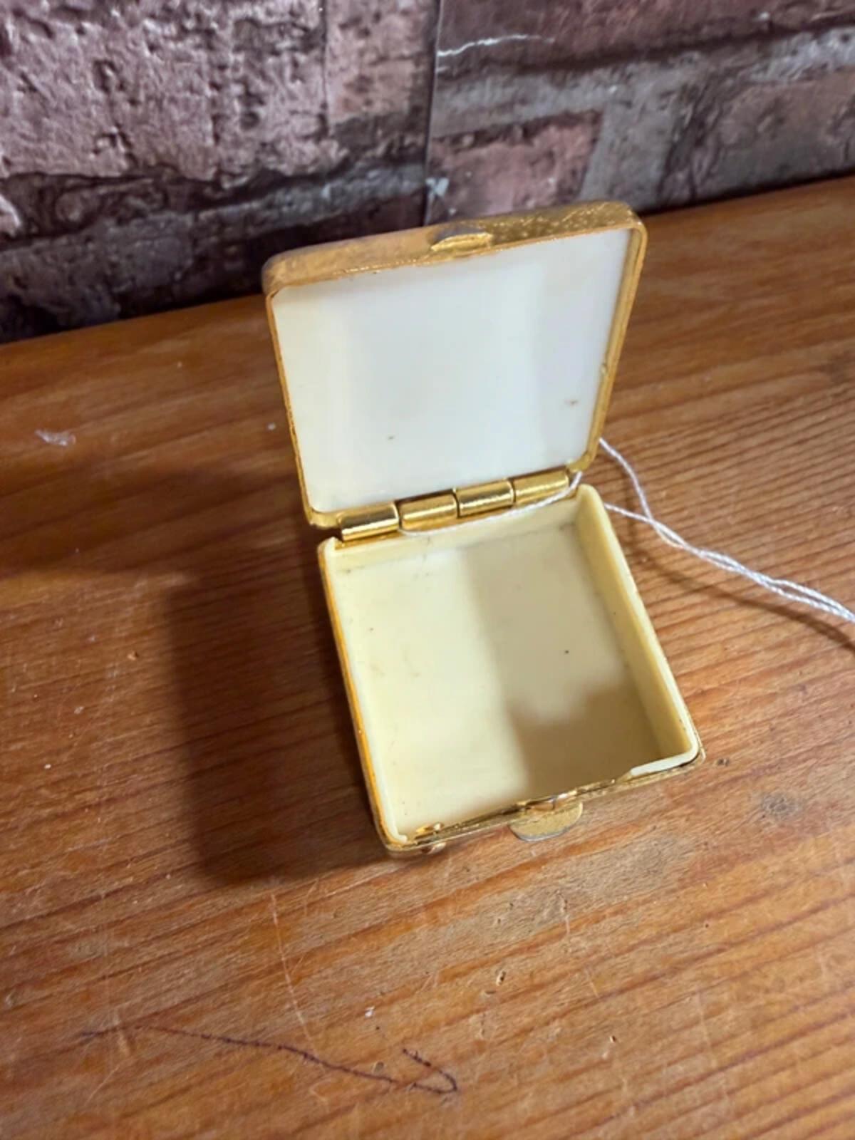 Vintage Damascene Pillbox