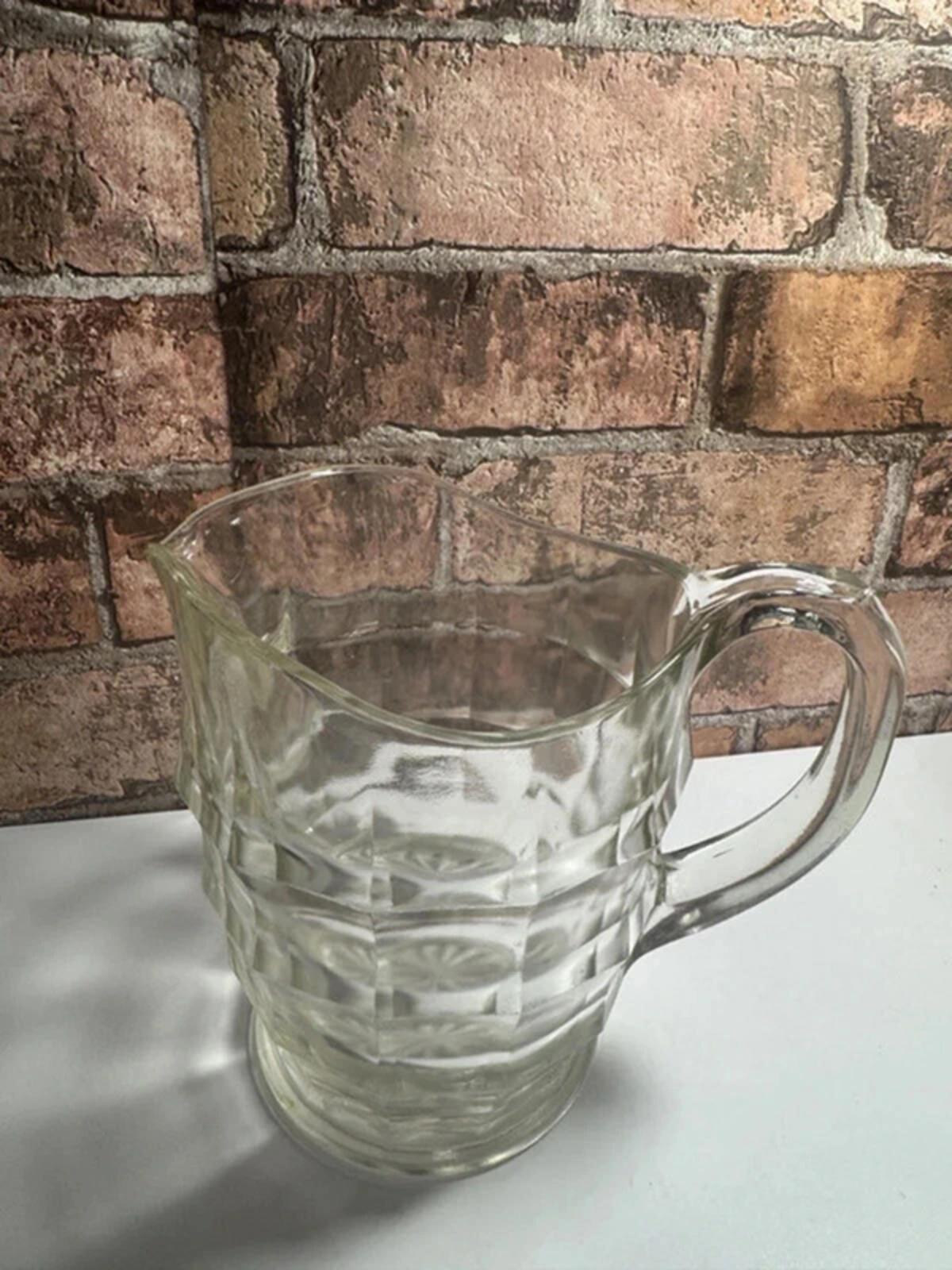 Vintage Glass Jacobean Jug