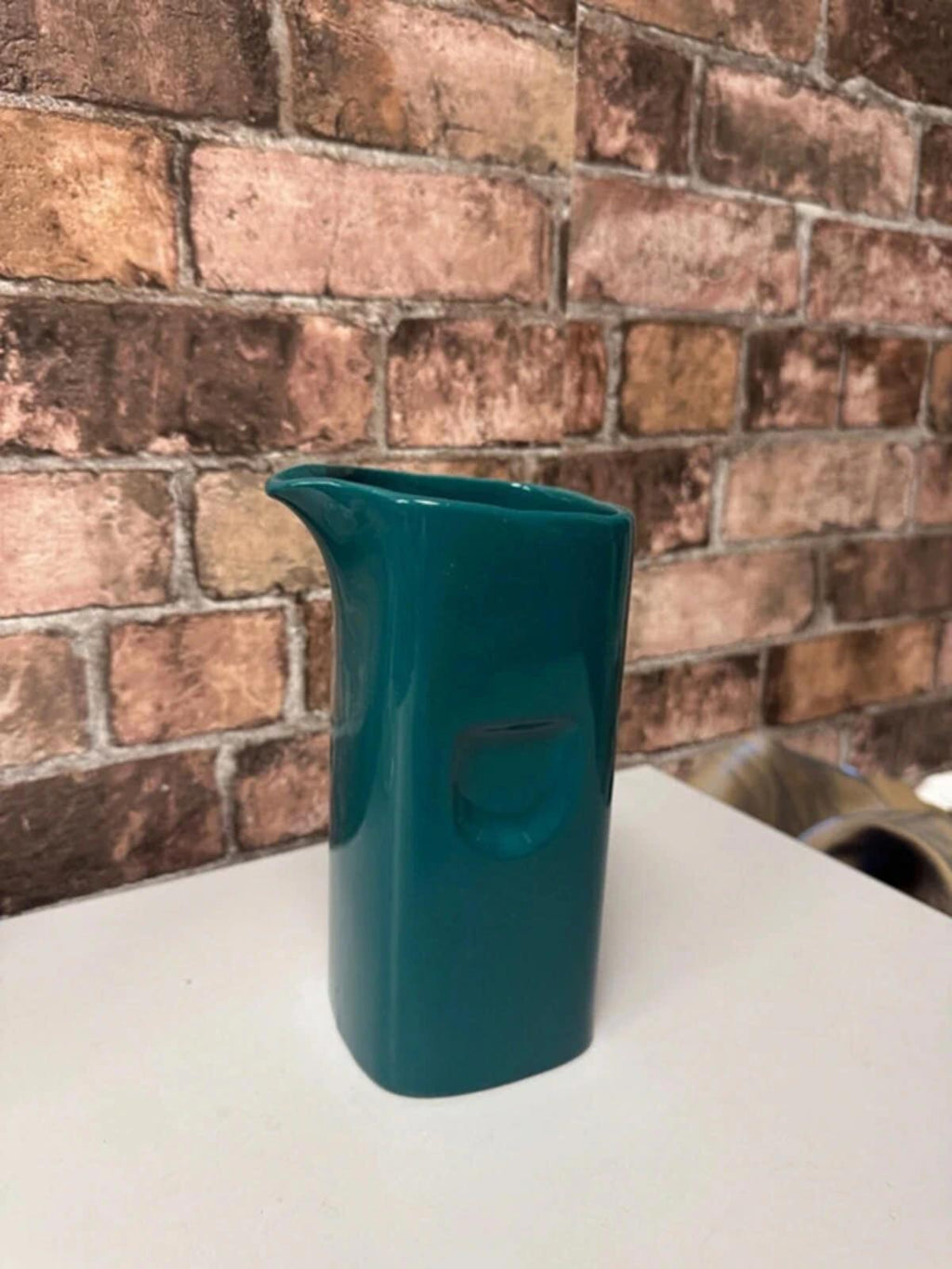 Vintage Teal Handless Jug