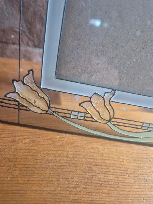 Stained glass photo frame