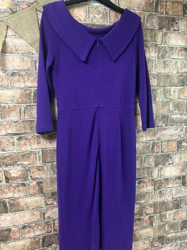 Wallis Purple Midi Dress - Size 10
