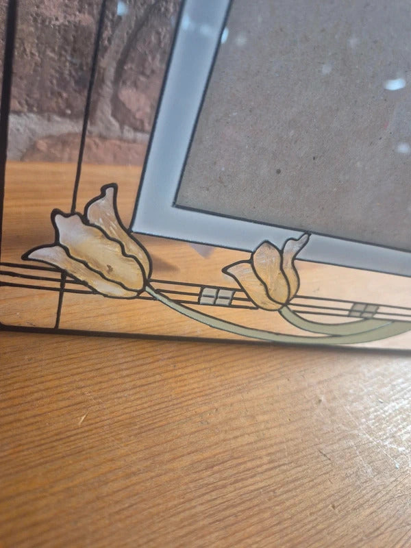 Stained glass photo frame